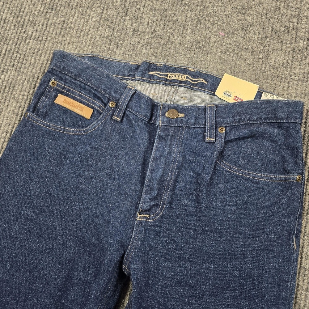 Texas Jeans Womens 8 Blue Flared Regular Stretch 28x33 Mid‎ Rise 5-Pocket 31x33